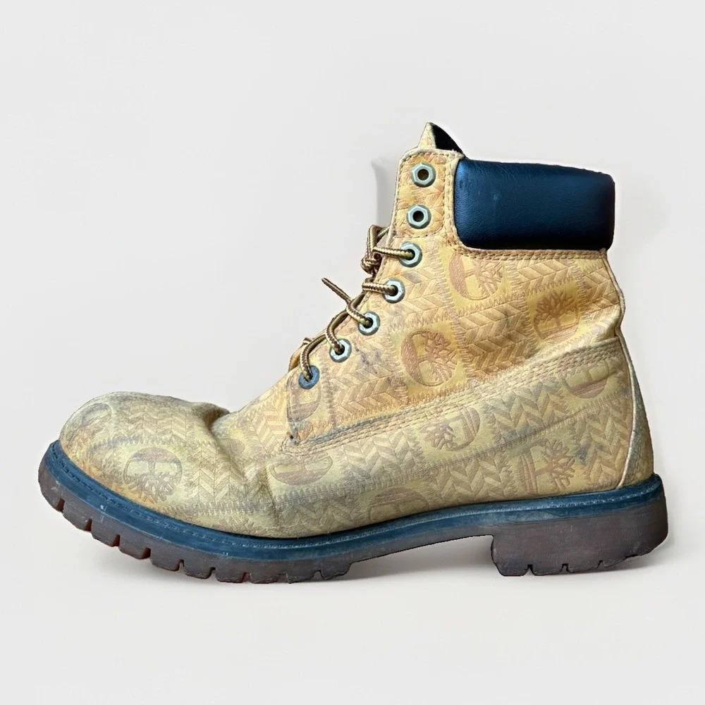 Timberland 6 Inch Premium Wheat Nubuck Waterproof Boots Men's Size 10.5